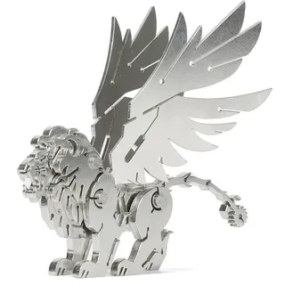 Kolotesame Mythischer Mantikor-Typ 3D-Metallpuzzle für Erwachsene, Löwen-Bausatz, Fantasy Baufigur für Gamer oder als Metalldeko für den Schreibtisch