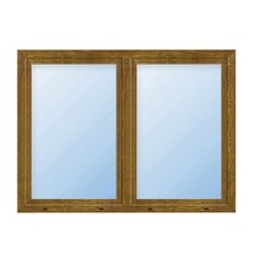 Meeth Wohnraumfenster »77/3 MD«, Gesamtbreite x Gesamthöhe: 150 x 125 cm, 2-flügelig, Dreh/Dreh-Kipp - goldfarben