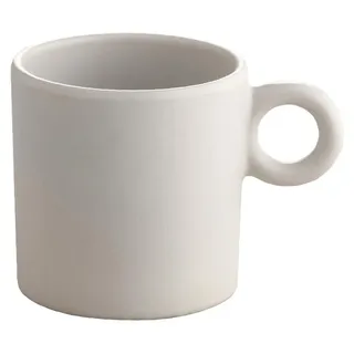 Alessi - Dressed en Plein Air Mokka-Obertasse 7 cl aus Melamin, hellgrau - Grau