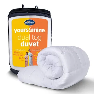 Silentnight Mine - Bettdecke 13,5 Tog, für Kingsize-Bett, 200 x 200 cm, Farbe Weiß