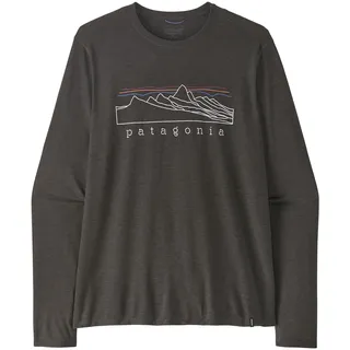 Patagonia Herren Cap Cool Trail Stratapeaks Longsleeve Ink Black L