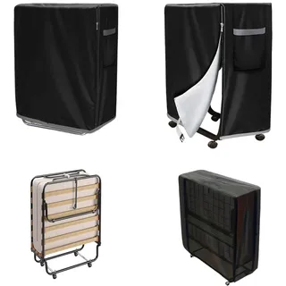 Klappbett staubdichte abdeckung, 130 cm × 30,5 cm × 99 cm, Klappbett Abdeckung, Klappbett Aufbewahrungstasche wasserdicht, Klappbett wasserdicht schutzabdeckung, geeignet für Gästebetten, Klappbetten