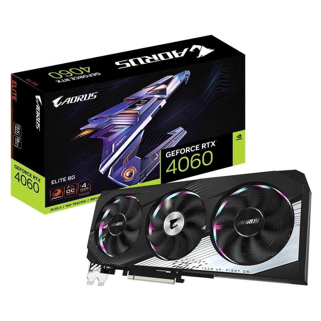 Bild von AORUS GeForce RTX 4060 Elite 8G 8 GB GDDR6 GV-N4060AORUS E-8GD