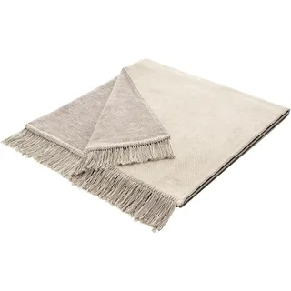 Biederlack COTTON Cover Salt & Pepper« mit Fransen