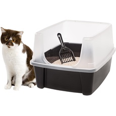 Reinigen Pet Cat Kitty Oben offen groß Katzen Katzentoilette mit Schild und Schaufel NEU. von Iris USA, Inc.