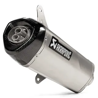 Akrapovic Line Stainless Steel/carbon Fiber Gts300/sei Giorni/hpe 08-20 Ref:s-ve3so9-hrss Nicht Homologierter Slip-on-schalldämpfer - Silver / Black - Not Homologated
