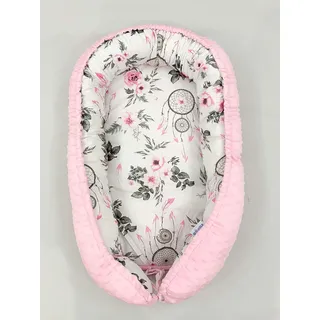 Multifunktionale Kuschelnest Babynest Kokon für Babys und Säuglinge, Nestchen, Reisebett, 100% Baumwolle, antiallergisch