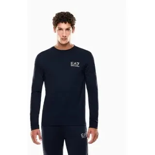 EA7 für Herren. 7M000668_AF13739 Langes T-shirt Gold navy (XL), Lässig, Viskose, Langarm, Marine
