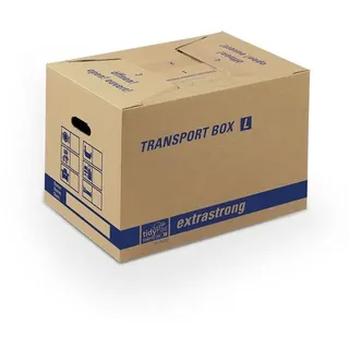 tidyPac® Umzugskartons Transport Box L 50,5 x 35,5 x 37,0 cm, 10 St.