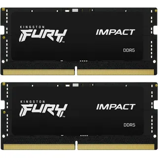 Kingston FURY Impact 32GB (2x16GB) 4800MT/s DDR5 CL38 SODIMM Gaming Speicher für Laptop Kit mit 2 - KF548S38IBK2-32