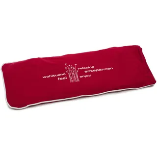 Amago - Körnerkissen mit Jersey Bezug, 50 x 20 cm - Rot