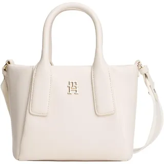 Tommy Hilfiger Essential Mini Schultertasche Kunstleder Soft Cream