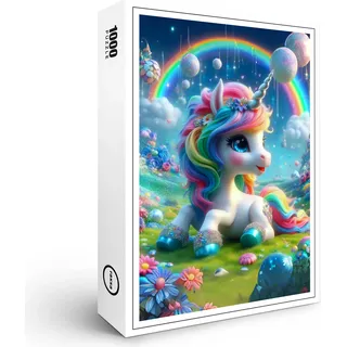 raxxa Premium-Puzzle "Magisches Einhorn unter dem Sternenhimmel", 1000 Teile