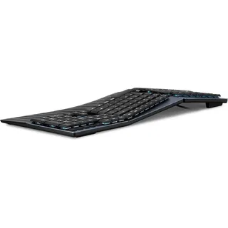 Perixx PERIBOARD-535 Low-Profile Blue Clicky Switches DE