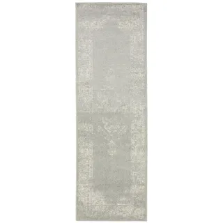 benuta Vintage-Läufer Sia 80/240 cm , Taupe , Kunststoff , Vintage , Rechteckig , 80x240 cm , Oeko-Tex® Standard 100 , für Fußbodenheizung geeignet, in verschiedenen Größen erhältlich, pflegeleicht , Teppiche und Böden, Teppiche, Teppichläufer, Läufer