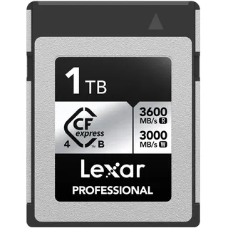 Lexar Professional CFexpress 4.0 Typ B 1TB, Tybe B Karte bis zu 3600MB/s Lesen, 2600MB/s Schreiben, CF Karte für 8K Raw Video, CF Speicherkarte für DSLR, Rückwärts mit XQD Kamera