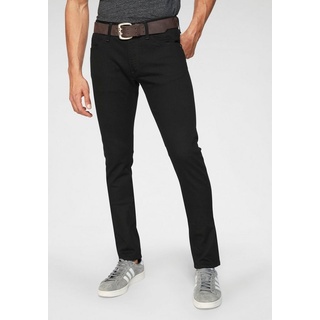 LEE Tapered-fit-Jeans »LUKE«, schwarz