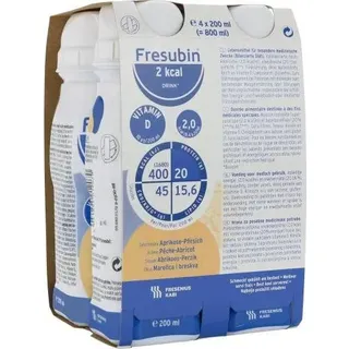 Fresubin 2 kcal Drink Aprikose Pfirsich Trinkfl. 4X200 ml