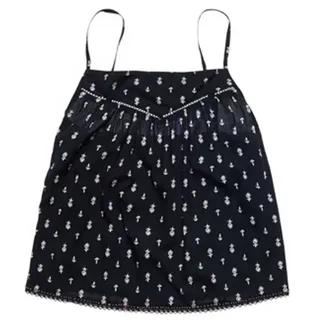 Superdry Vintage Embellished ärmellose Bluse - Black Geo - L