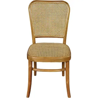 SIT Möbel Esszimmerstuhl Teak/Rattan beige