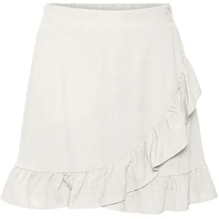 VERO MODA Damen Vmmymilo Hw Mini Skirt WVN Ga Rock, Snow White, S EU