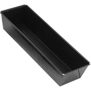 Zenker Kastenform, Königskuchenform mit Antihaftbeschichtung, hochwertige Backform in schwarz (Kuchenform: ca.355x115x70 mm), Menge: 1 Stück