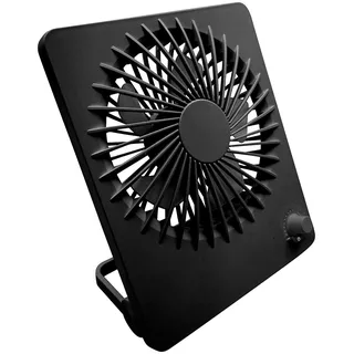 PEARL Mini Ventilator Akku: Kompakter Akku-Tisch- und Wandventilator, stufenlos einstellbar (Ventilator stufenlos regelbar, Flacher, Klima)