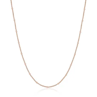 Kette ohne Anhänger ELLI "Halskette Kugelkette Silberkette Fein 925 Silber" Gr. 45, rosa (rosegold), Halsketten, Damen, 45, ohne Stein, Silber 925 (Sterlingsilber), Kette ohne Anhänger
