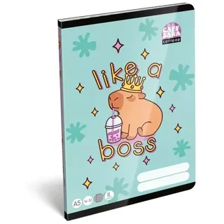 Lollipop Capybara: Liniertes Heft – A5, 2. Klasse