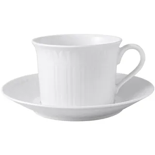 Villeroy & Boch Cappuccino Tasse mit Untertasse 0,35 l Weiß 2 St.