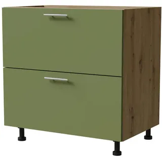 Feldmann-Wohnen Schubladenschrank Brerra 80 x 50 x 82 cm Grün