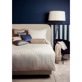 Hefel Bettwäsche »Opulence Streifen, 95 % Hefel-Tencel Lyocell & 5 % Cashmere Edelsatin« 2 Stk. tlg., beige