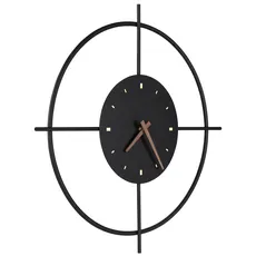 Bild von Lighting Wanduhr Sussy mit Uhr, schwarz, Ø 50 cm