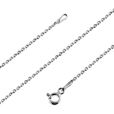 Avesano Ankerkette 925 Silber Damen (Breite 1 mm) Halskette Silberkette ohne Anhänger (Länge 42 cm) 101031-042