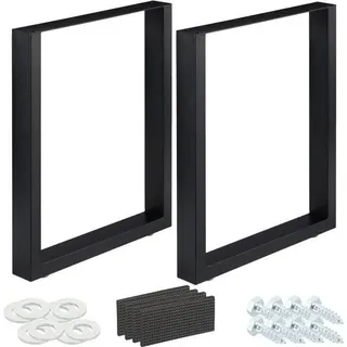 2er-Set Tischläufer schwarz - Schwarz