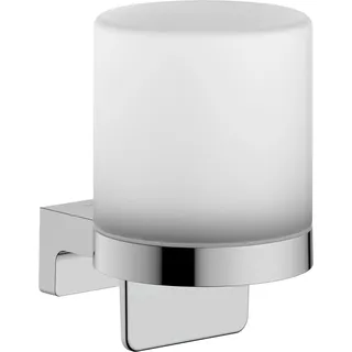 hansgrohe AddStoris S - Seifenspender, Lotionspender für Wandmontage, Flüssigseifenspender, verdeckte Befestigung, Badezimmer Zubehör, Chrom, 41765000