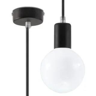 Sollux EDISON 1-flg. 106 cm schwarz Metall