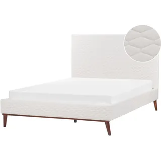 Beliani Polsterbett, Creme, Textil, 140x200 cm