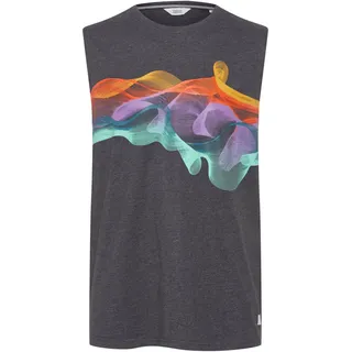 Longtop SOLID "Tanktop SDPedros", Herren, Gr. M, grau (dunkelgrau melange), Obermaterial: 100% Baumwolle CO., Tops Longtop
