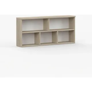 imoebel24 Wandregal 110/55/23 cm Fox 09 Sonoma Eiche/Sonoma Eiche , Holzwerkstoff , Rechteckig , 110x50x23 cm , Wohnzimmer, Regale, Wandregale