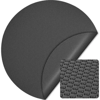 Wiltec Pool Solarfolie schwarz Ø 3,6 m