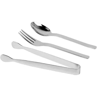Besteckset , Silberfarben , Metall , 13-teilig , 12x12x17.5 cm , Lfgb , rostfrei , Besteck, Besteck-Sets