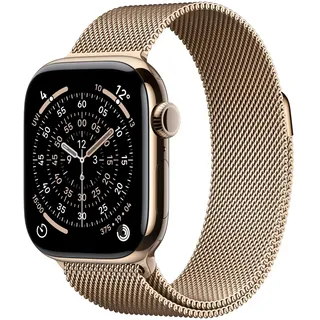 Watch Series 11 GPS + Cellular 42mm Gold Titanium Gold Milanese Loop S/M