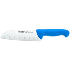 Arcos Serie 2900 - Santoku Messer Messer Asiatischer ArtAsian Knife - Klinge Nitrum Edelstahl 180 mm - HandGriff Polypropylen Farbe Blau