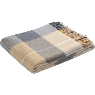 Biederlack Britta Plaid 130 x 170 cm Beige/Grau/Braun
