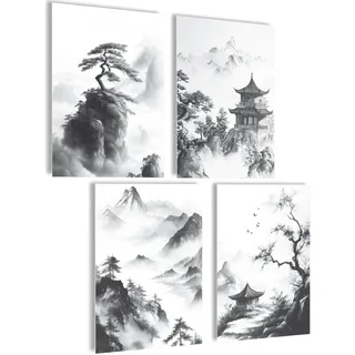 mojoliving Japan Poster Japan Deko Japanische Deko Aesthetic Bilder Anime Japanische Bilder Anime Poster Wohnzimmer Geschenk (Japan Gemälde)