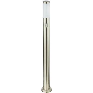 GLOBO Außenleuchte Edelstahl 110 cm inkl. Bewegungsmelder Silber