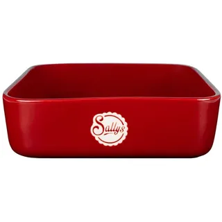 Sallys Stoneware Ofenform - eckig - Empire Red - Klein