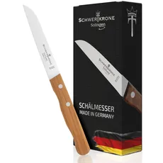 Schwertkrone Schälmesser, Küchenmesser Gemüsemesser 9 cm Klingenlänge, Solinger Qualität
