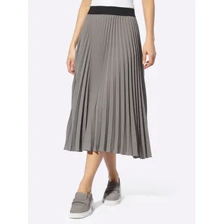 heine Plisseerock, grau